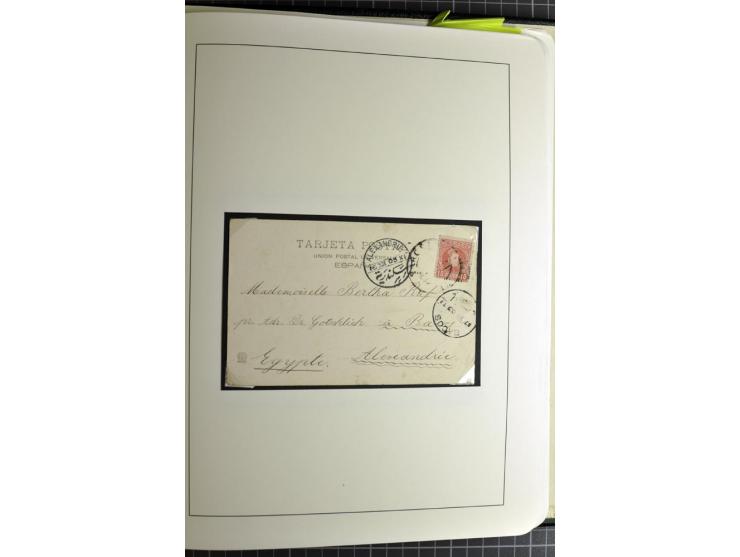 1866/1945, interessante 6bändige Sammlung mit vielen Lokalausgaben, dabei sehr viele Briefe mit viel Zensurpost, außerdem Blo