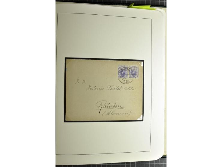 1866/1945, interessante 6bändige Sammlung mit vielen Lokalausgaben, dabei sehr viele Briefe mit viel Zensurpost, außerdem Blo
