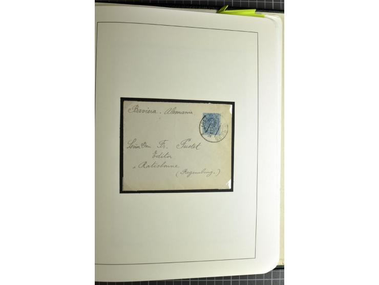 1866/1945, interessante 6bändige Sammlung mit vielen Lokalausgaben, dabei sehr viele Briefe mit viel Zensurpost, außerdem Blo