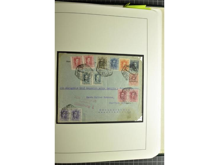 1866/1945, interessante 6bändige Sammlung mit vielen Lokalausgaben, dabei sehr viele Briefe mit viel Zensurpost, außerdem Blo