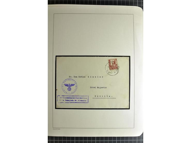 1866/1945, interessante 6bändige Sammlung mit vielen Lokalausgaben, dabei sehr viele Briefe mit viel Zensurpost, außerdem Blo