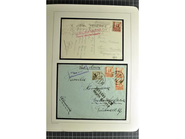 1866/1945, interessante 6bändige Sammlung mit vielen Lokalausgaben, dabei sehr viele Briefe mit viel Zensurpost, außerdem Blo