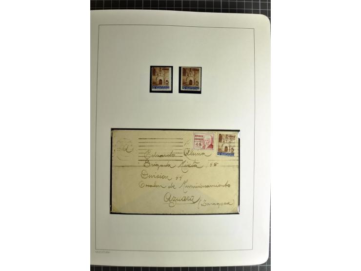 1866/1945, interessante 6bändige Sammlung mit vielen Lokalausgaben, dabei sehr viele Briefe mit viel Zensurpost, außerdem Blo