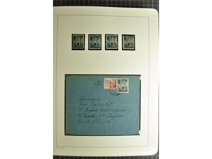 1866/1945, interessante 6bändige Sammlung mit vielen Lokalausgaben, dabei sehr viele Briefe mit viel Zensurpost, außerdem Blo