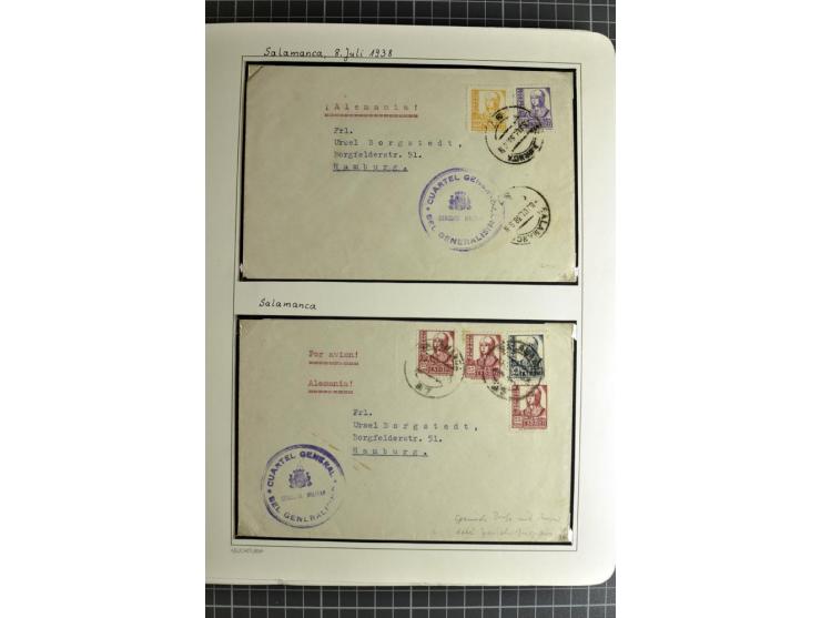 1866/1945, interessante 6bändige Sammlung mit vielen Lokalausgaben, dabei sehr viele Briefe mit viel Zensurpost, außerdem Blo