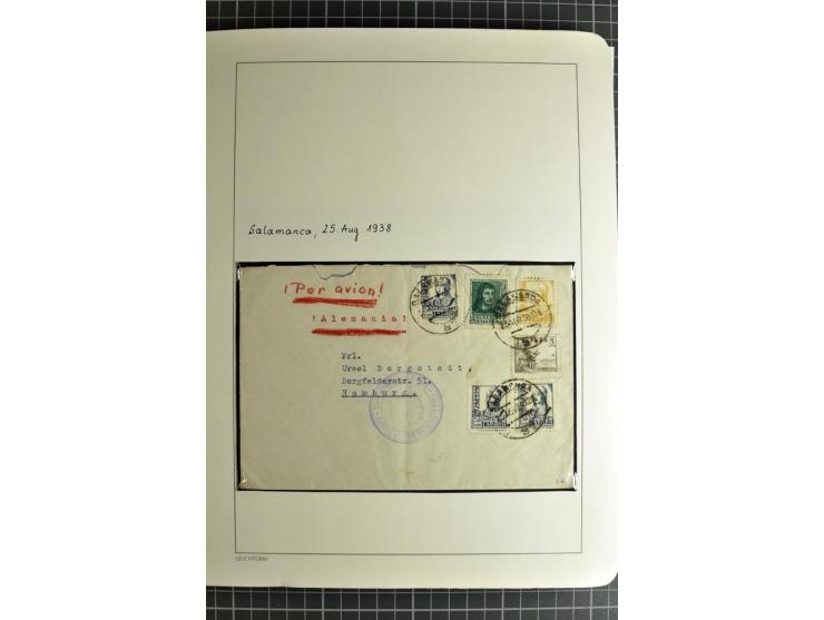 1866/1945, interessante 6bändige Sammlung mit vielen Lokalausgaben, dabei sehr viele Briefe mit viel Zensurpost, außerdem Blo