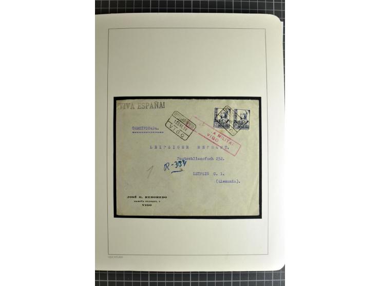 1866/1945, interessante 6bändige Sammlung mit vielen Lokalausgaben, dabei sehr viele Briefe mit viel Zensurpost, außerdem Blo