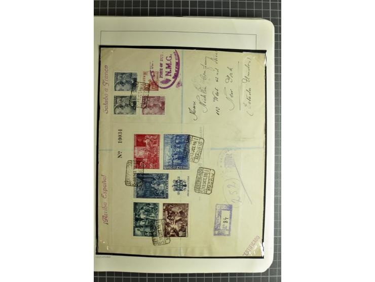 1866/1945, interessante 6bändige Sammlung mit vielen Lokalausgaben, dabei sehr viele Briefe mit viel Zensurpost, außerdem Blo
