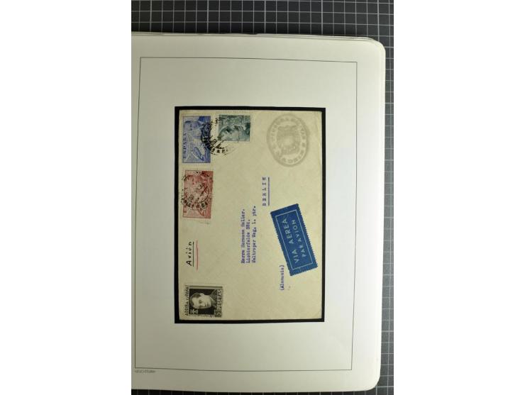 1866/1945, interessante 6bändige Sammlung mit vielen Lokalausgaben, dabei sehr viele Briefe mit viel Zensurpost, außerdem Blo