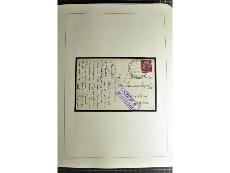 1866/1945, interessante 6bändige Sammlung mit vielen Lokalausgaben, dabei sehr viele Briefe mit viel Zensurpost, außerdem Blo