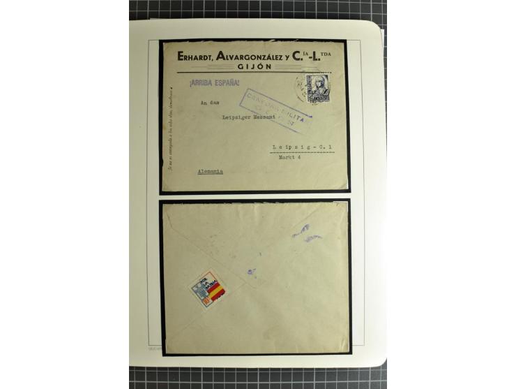 1866/1945, interessante 6bändige Sammlung mit vielen Lokalausgaben, dabei sehr viele Briefe mit viel Zensurpost, außerdem Blo