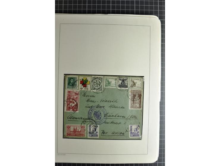 1866/1945, interessante 6bändige Sammlung mit vielen Lokalausgaben, dabei sehr viele Briefe mit viel Zensurpost, außerdem Blo