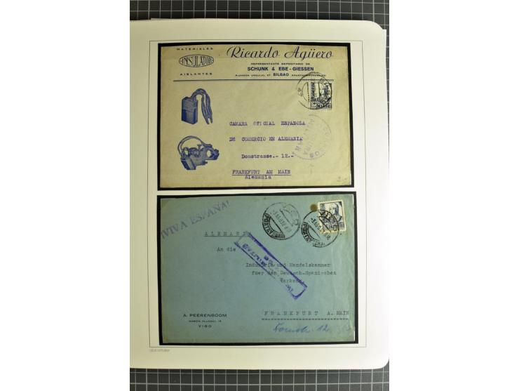 1866/1945, interessante 6bändige Sammlung mit vielen Lokalausgaben, dabei sehr viele Briefe mit viel Zensurpost, außerdem Blo