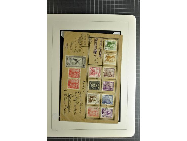 1866/1945, interessante 6bändige Sammlung mit vielen Lokalausgaben, dabei sehr viele Briefe mit viel Zensurpost, außerdem Blo