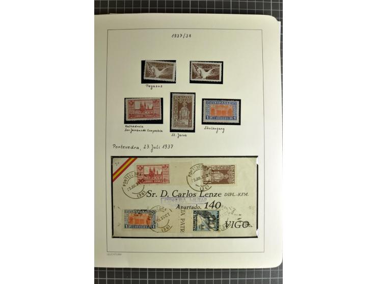 1866/1945, interessante 6bändige Sammlung mit vielen Lokalausgaben, dabei sehr viele Briefe mit viel Zensurpost, außerdem Blo