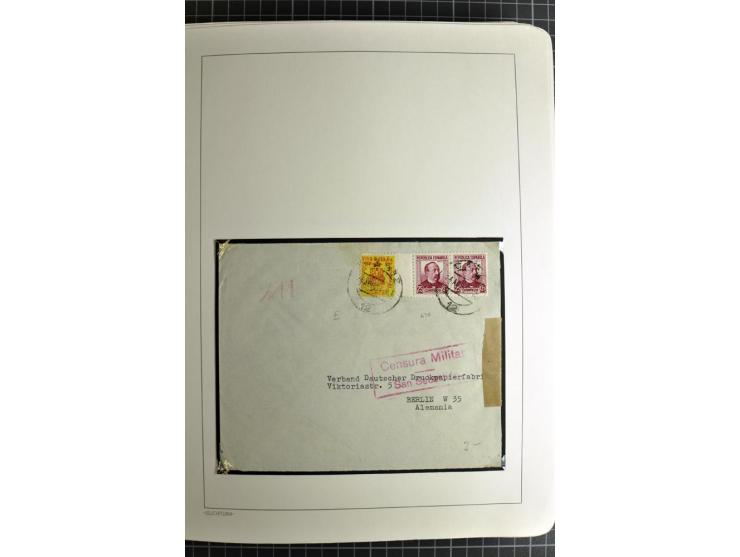 1866/1945, interessante 6bändige Sammlung mit vielen Lokalausgaben, dabei sehr viele Briefe mit viel Zensurpost, außerdem Blo