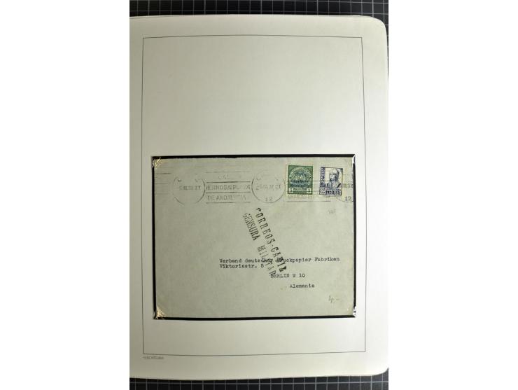 1866/1945, interessante 6bändige Sammlung mit vielen Lokalausgaben, dabei sehr viele Briefe mit viel Zensurpost, außerdem Blo