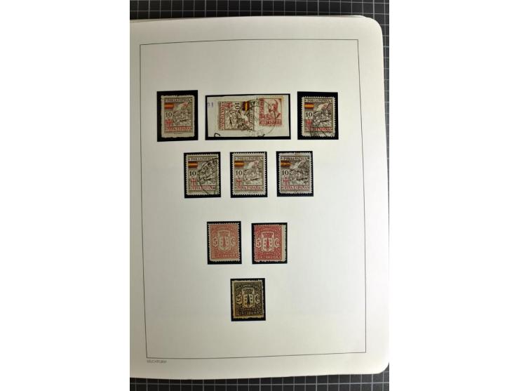 1866/1945, interessante 6bändige Sammlung mit vielen Lokalausgaben, dabei sehr viele Briefe mit viel Zensurpost, außerdem Blo