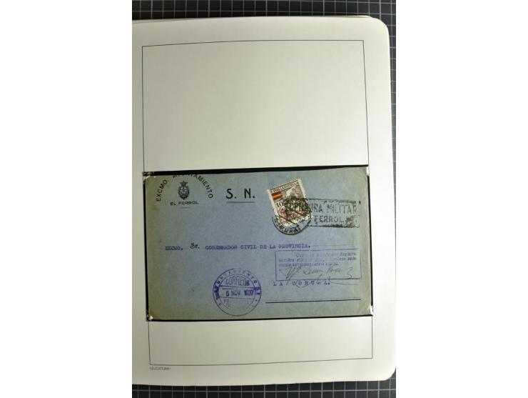 1866/1945, interessante 6bändige Sammlung mit vielen Lokalausgaben, dabei sehr viele Briefe mit viel Zensurpost, außerdem Blo