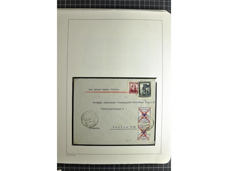 1866/1945, interessante 6bändige Sammlung mit vielen Lokalausgaben, dabei sehr viele Briefe mit viel Zensurpost, außerdem Blo