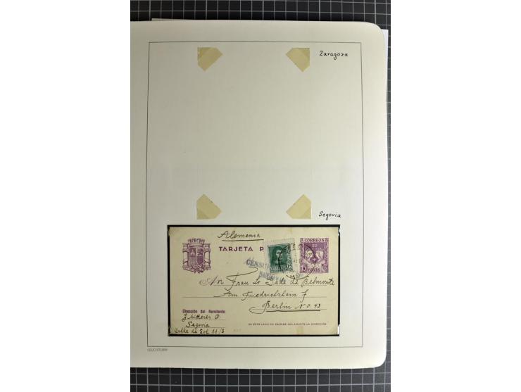 1866/1945, interessante 6bändige Sammlung mit vielen Lokalausgaben, dabei sehr viele Briefe mit viel Zensurpost, außerdem Blo