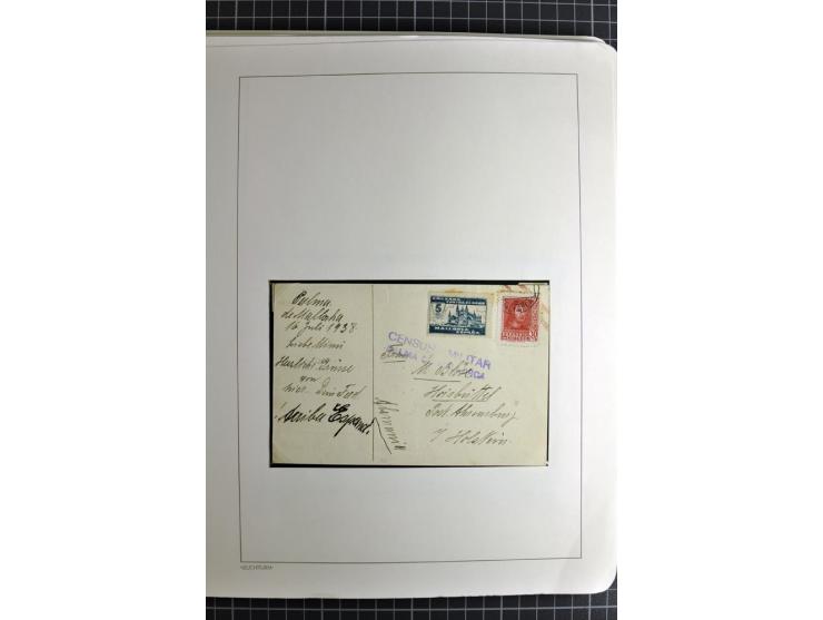 1866/1945, interessante 6bändige Sammlung mit vielen Lokalausgaben, dabei sehr viele Briefe mit viel Zensurpost, außerdem Blo