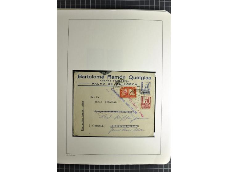 1866/1945, interessante 6bändige Sammlung mit vielen Lokalausgaben, dabei sehr viele Briefe mit viel Zensurpost, außerdem Blo