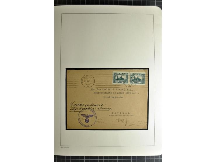 1866/1945, interessante 6bändige Sammlung mit vielen Lokalausgaben, dabei sehr viele Briefe mit viel Zensurpost, außerdem Blo
