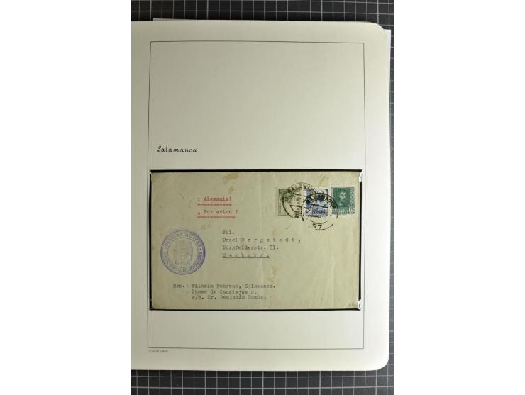 1866/1945, interessante 6bändige Sammlung mit vielen Lokalausgaben, dabei sehr viele Briefe mit viel Zensurpost, außerdem Blo