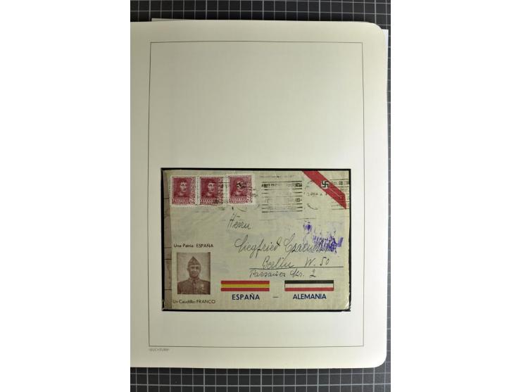 1866/1945, interessante 6bändige Sammlung mit vielen Lokalausgaben, dabei sehr viele Briefe mit viel Zensurpost, außerdem Blo