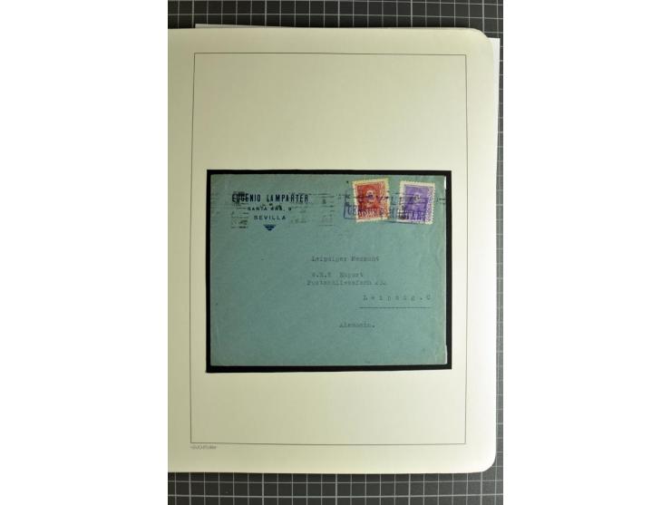 1866/1945, interessante 6bändige Sammlung mit vielen Lokalausgaben, dabei sehr viele Briefe mit viel Zensurpost, außerdem Blo