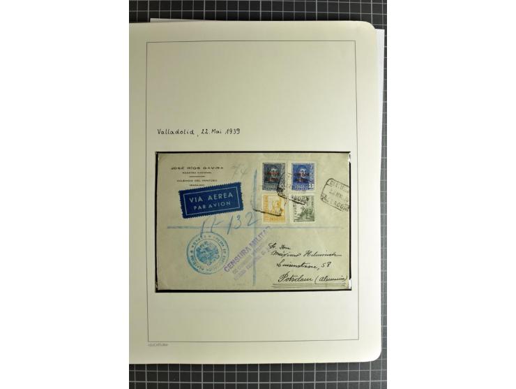 1866/1945, interessante 6bändige Sammlung mit vielen Lokalausgaben, dabei sehr viele Briefe mit viel Zensurpost, außerdem Blo