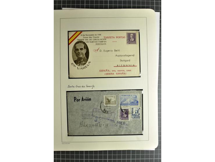 1866/1945, interessante 6bändige Sammlung mit vielen Lokalausgaben, dabei sehr viele Briefe mit viel Zensurpost, außerdem Blo