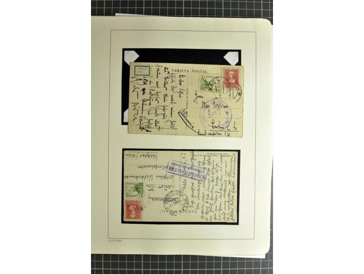 1866/1945, interessante 6bändige Sammlung mit vielen Lokalausgaben, dabei sehr viele Briefe mit viel Zensurpost, außerdem Blo