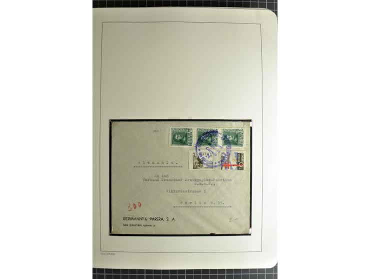 1866/1945, interessante 6bändige Sammlung mit vielen Lokalausgaben, dabei sehr viele Briefe mit viel Zensurpost, außerdem Blo