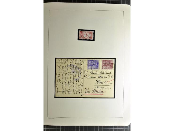 1866/1945, interessante 6bändige Sammlung mit vielen Lokalausgaben, dabei sehr viele Briefe mit viel Zensurpost, außerdem Blo