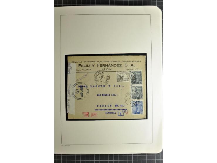 1866/1945, interessante 6bändige Sammlung mit vielen Lokalausgaben, dabei sehr viele Briefe mit viel Zensurpost, außerdem Blo