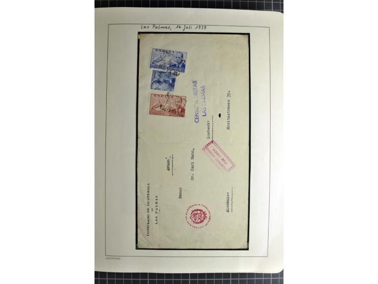 1866/1945, interessante 6bändige Sammlung mit vielen Lokalausgaben, dabei sehr viele Briefe mit viel Zensurpost, außerdem Blo
