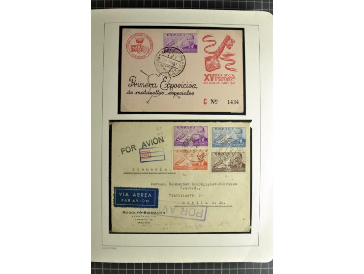 1866/1945, interessante 6bändige Sammlung mit vielen Lokalausgaben, dabei sehr viele Briefe mit viel Zensurpost, außerdem Blo