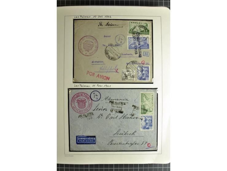 1866/1945, interessante 6bändige Sammlung mit vielen Lokalausgaben, dabei sehr viele Briefe mit viel Zensurpost, außerdem Blo