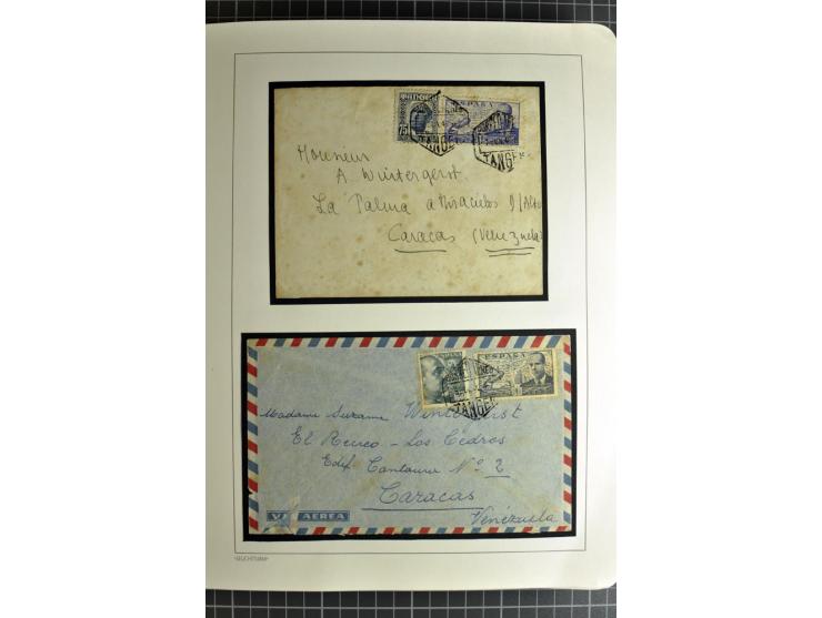 1866/1945, interessante 6bändige Sammlung mit vielen Lokalausgaben, dabei sehr viele Briefe mit viel Zensurpost, außerdem Blo