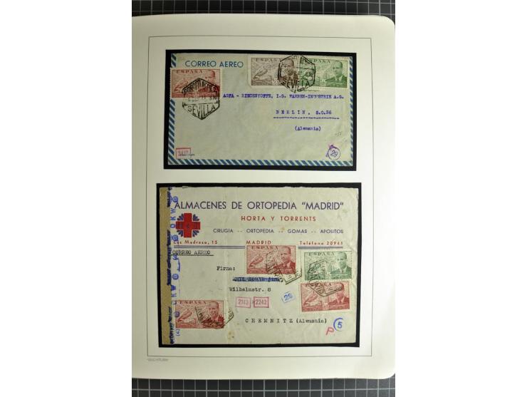 1866/1945, interessante 6bändige Sammlung mit vielen Lokalausgaben, dabei sehr viele Briefe mit viel Zensurpost, außerdem Blo