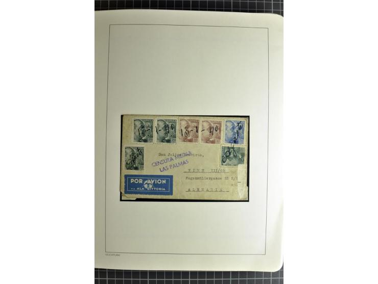 1866/1945, interessante 6bändige Sammlung mit vielen Lokalausgaben, dabei sehr viele Briefe mit viel Zensurpost, außerdem Blo