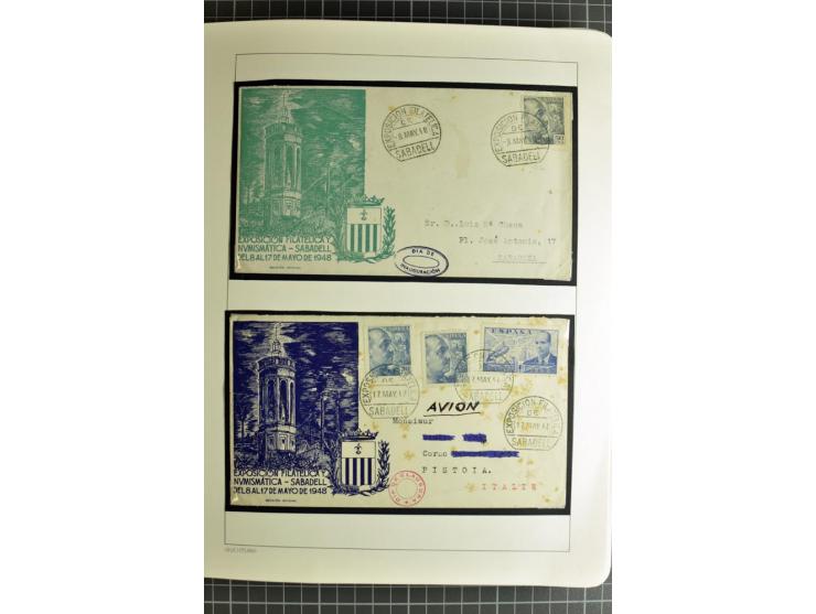 1866/1945, interessante 6bändige Sammlung mit vielen Lokalausgaben, dabei sehr viele Briefe mit viel Zensurpost, außerdem Blo