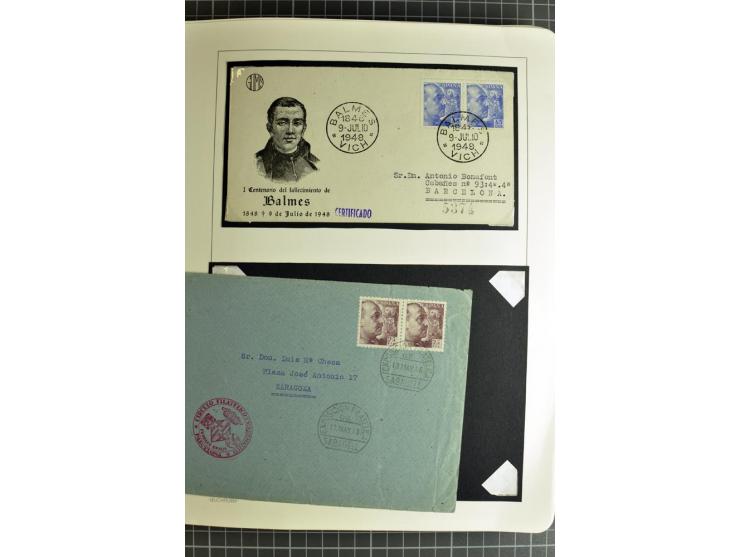 1866/1945, interessante 6bändige Sammlung mit vielen Lokalausgaben, dabei sehr viele Briefe mit viel Zensurpost, außerdem Blo
