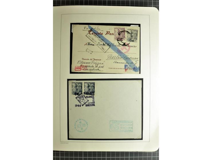 1866/1945, interessante 6bändige Sammlung mit vielen Lokalausgaben, dabei sehr viele Briefe mit viel Zensurpost, außerdem Blo