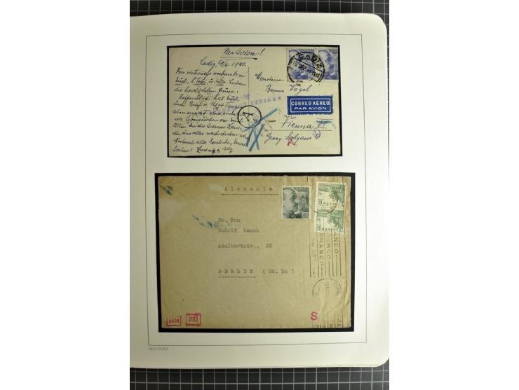 1866/1945, interessante 6bändige Sammlung mit vielen Lokalausgaben, dabei sehr viele Briefe mit viel Zensurpost, außerdem Blo