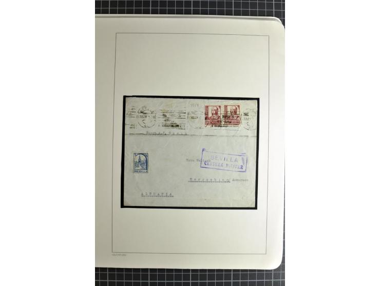 1866/1945, interessante 6bändige Sammlung mit vielen Lokalausgaben, dabei sehr viele Briefe mit viel Zensurpost, außerdem Blo