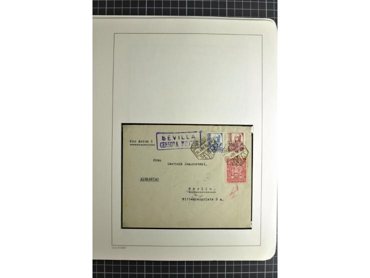 1866/1945, interessante 6bändige Sammlung mit vielen Lokalausgaben, dabei sehr viele Briefe mit viel Zensurpost, außerdem Blo