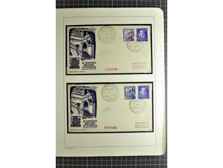 1866/1945, interessante 6bändige Sammlung mit vielen Lokalausgaben, dabei sehr viele Briefe mit viel Zensurpost, außerdem Blo